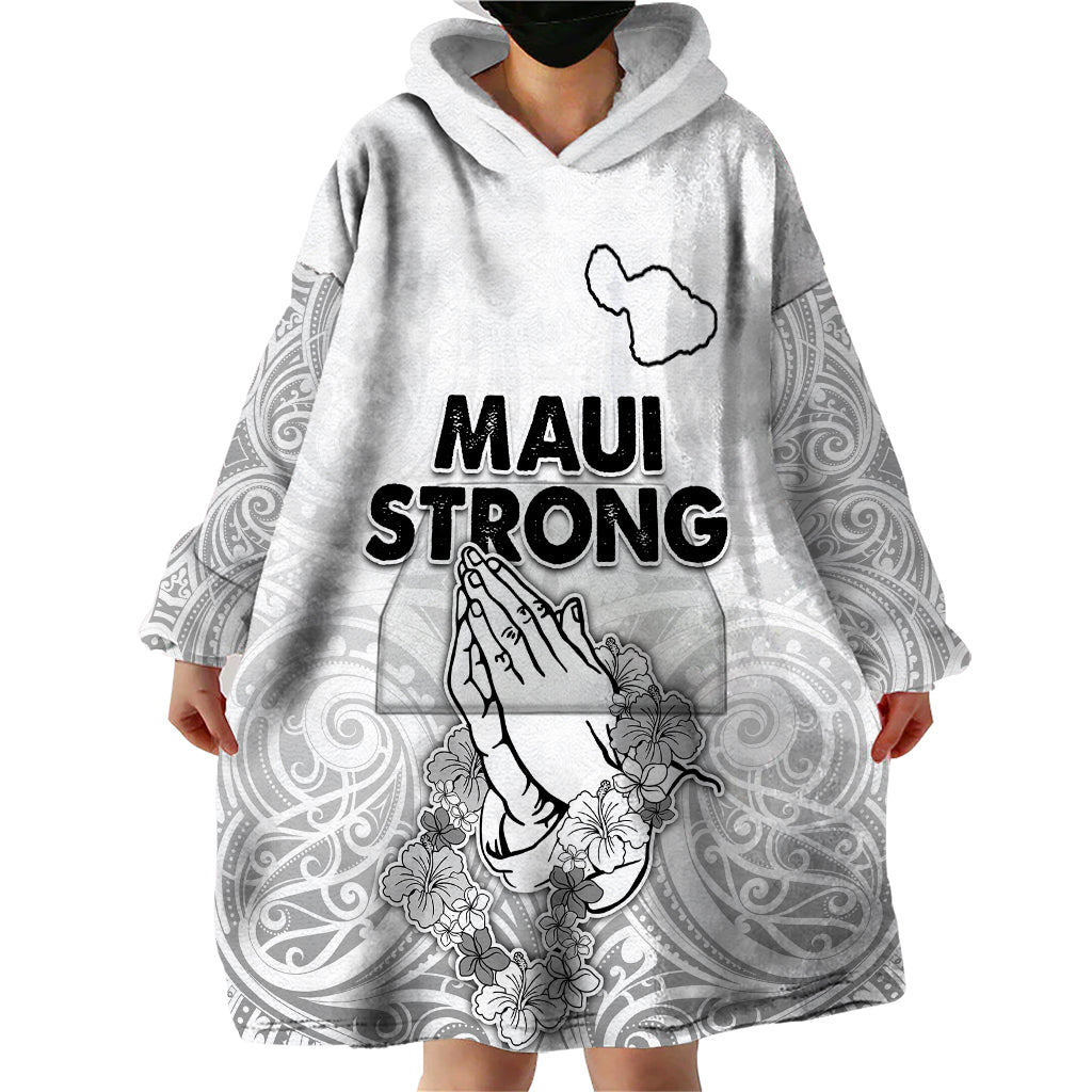 Hawaii Strong Maui Wildfire Wearable Blanket Hoodie No4 LT9 - Polynesian Pride
