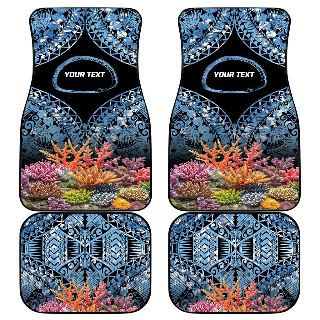 Personalised Nukuoro Micronesia Atoll Car Mats with Pacific Coral Reef