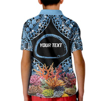 Personalised Nukuoro Micronesia Atoll Kid Polo Shirt with Pacific Coral Reef