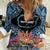 Personalised Nukuoro Micronesia Atoll Women Casual Shirt with Pacific Coral Reef