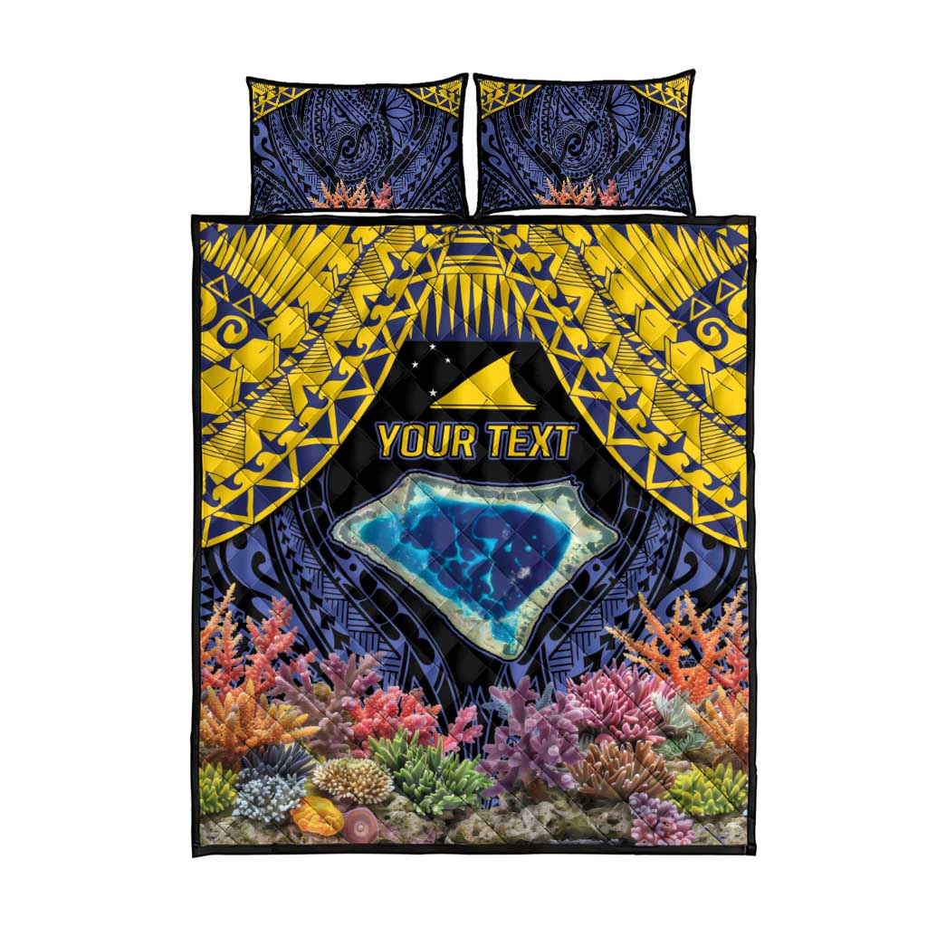 Tokelau Atafu Atoll Personalised Quilt Bed Set Pacific Coral Reef Vibe