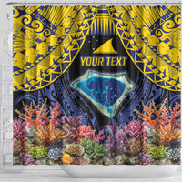 Tokelau Atafu Atoll Personalised Shower Curtain Pacific Coral Reef Vibe