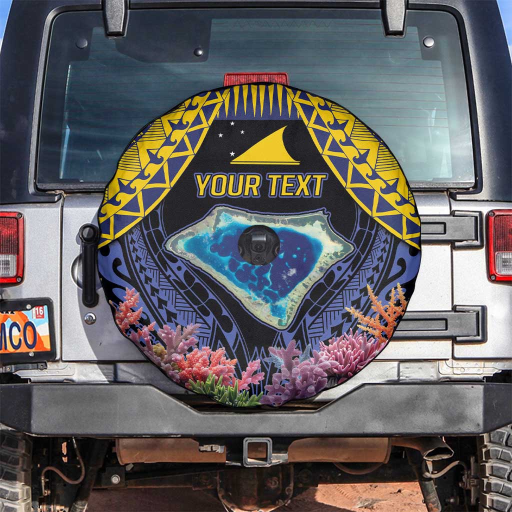 Tokelau Atafu Atoll Personalised Spare Tire Cover Pacific Coral Reef Vibe LT9 Gold - Polynesian Pride