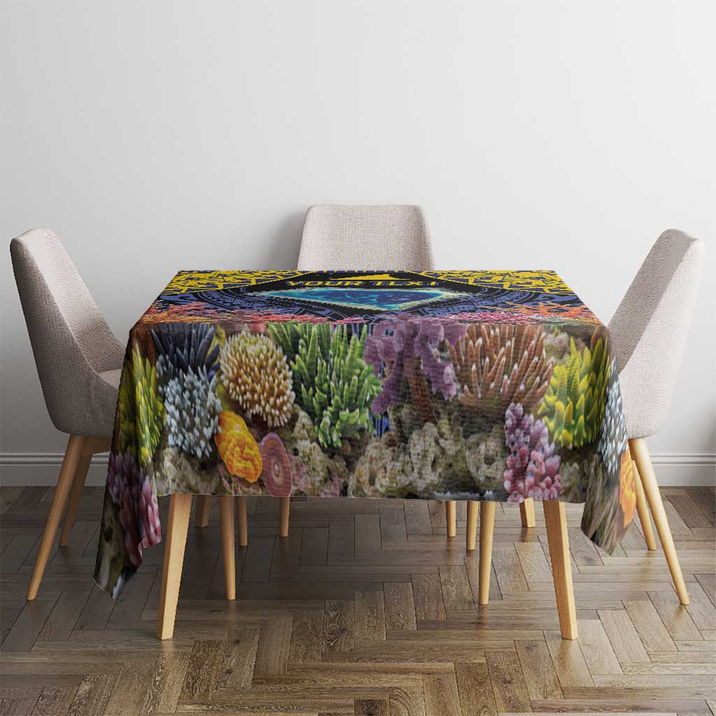 Tokelau Atafu Atoll Personalised Tablecloth Pacific Coral Reef Vibe