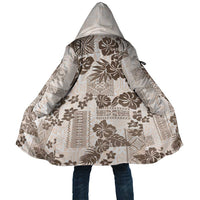 Vintage Hawaii Cloak Hibiscus Tapa Tribal With Hawaiian Quilt Pattern Gold - Polynesian Pride