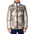 Vintage Hawaii Padded Jacket Hibiscus Tapa Tribal With Hawaiian Quilt Pattern Gold - Polynesian Pride