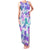 Vintage Hawaii Family Matching Tank Maxi Dress and Hawaiian Shirt Hibiscus Tapa Tribal With Hawaiian Quilt Pattern Purple LT9 Mom's Dress Purple - Polynesian Pride