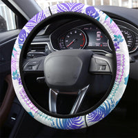 Vintage Hawaii Steering Wheel Cover Hibiscus Tapa Tribal With Hawaiian Quilt Pattern Purple