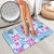 Hawaii Tapa Tribal Bathroom Set With Hawaiian Quilt Pattern Blue - Polynesian Pride