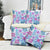 Hawaii Tapa Tribal Pillow Cover With Hawaiian Quilt Pattern Blue - Polynesian Pride