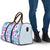 Hawaii Tapa Tribal Travel Bag With Hawaiian Quilt Pattern Blue - Polynesian Pride