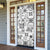 Hawaii Tapa Tribal Door Cover With Hawaiian Quilt Pattern Black - Polynesian Pride