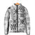 Hawaii Tapa Tribal Padded Jacket With Hawaiian Quilt Pattern Black - Polynesian Pride