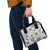 Hawaii Tapa Tribal Shoulder Handbag With Hawaiian Quilt Pattern Black LT9 - Polynesian Pride
