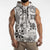 Hawaii Tapa Tribal Sleeveless Hoodie With Hawaiian Quilt Pattern Black - Polynesian Pride