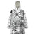Hawaii Tapa Tribal Wearable Blanket Hoodie With Hawaiian Quilt Pattern Black LT9 One Size Black - Polynesian Pride