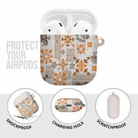 Hawaii Tapa Tribal AirPods Case With Hawaiian Quilt Pattern Gold - Polynesian Pride