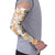 Hawaii Tapa Tribal Arm Sleeves With Hawaiian Quilt Pattern Gold - Polynesian Pride
