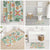 Hawaii Tapa Tribal Bathroom Set With Hawaiian Quilt Pattern Green - Polynesian Pride
