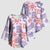 Hawaii Tapa Tribal Kimono Sleeve Blouse With Hawaiian Quilt Pattern Violet - Polynesian Pride