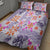 Hawaii Tapa Tribal Quilt Bed Set With Hawaiian Quilt Pattern Violet LT9 - Polynesian Pride
