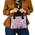 Hawaii Tapa Tribal Shoulder Handbag With Hawaiian Quilt Pattern Violet LT9 - Polynesian Pride