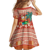 Hawaii Mele Kalikimaka Family Matching Tank Maxi Dress and Hawaiian Shirt Surfing Santa Funny Christmas