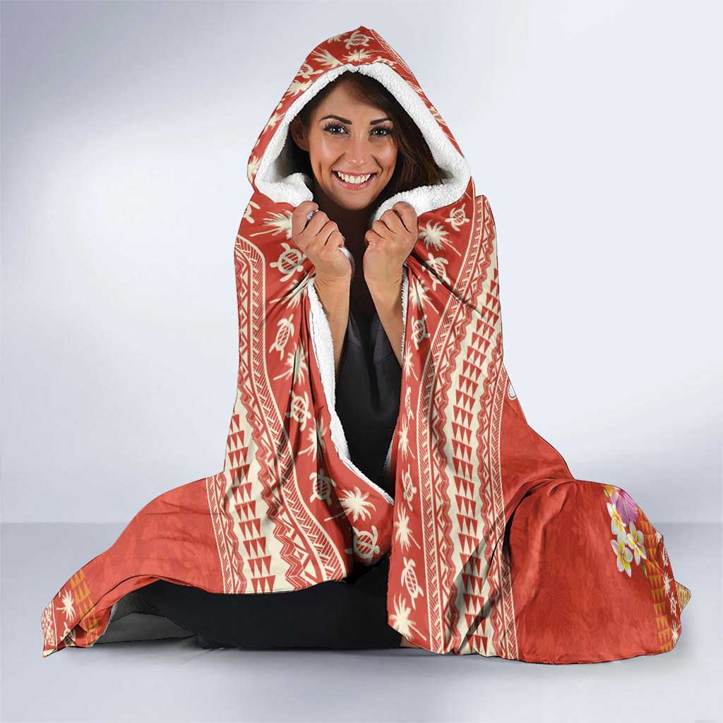 Hawaii Mele Kalikimaka Hooded Blanket Surfing Santa Funny Christmas LT9 - Polynesian Pride
