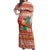 Hawaii Mele Kalikimaka Off Shoulder Maxi Dress Surfing Santa Funny Christmas
