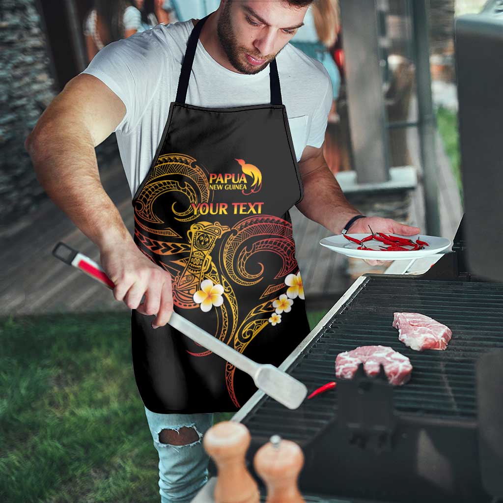 Personalised Papua New Guinea Sepik Apron Plumeria Floral Tribal Pattern - Polynesian Pride