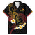 Personalised Papua New Guinea Sepik Family Matching Off Shoulder Maxi Dress and Hawaiian Shirt Plumeria Floral Tribal Pattern - Polynesian Pride