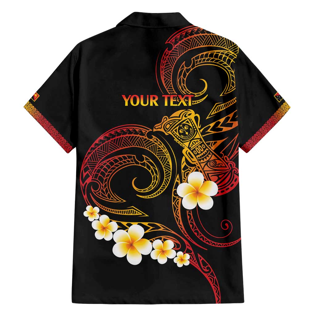 Personalised Papua New Guinea Sepik Family Matching Puletasi and Hawaiian Shirt Plumeria Floral Tribal Pattern - Polynesian Pride