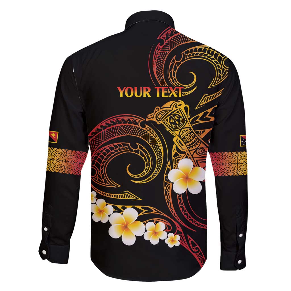 Personalised Papua New Guinea Sepik Family Matching Puletasi and Hawaiian Shirt Plumeria Floral Tribal Pattern - Polynesian Pride