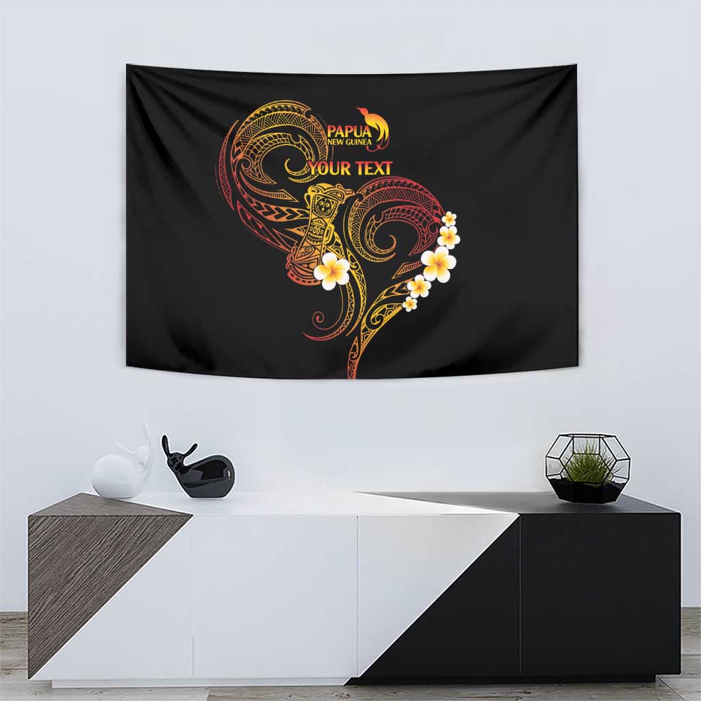 Personalised Papua New Guinea Sepik Tapestry Plumeria Floral Tribal Pattern LT9 - Polynesian Pride