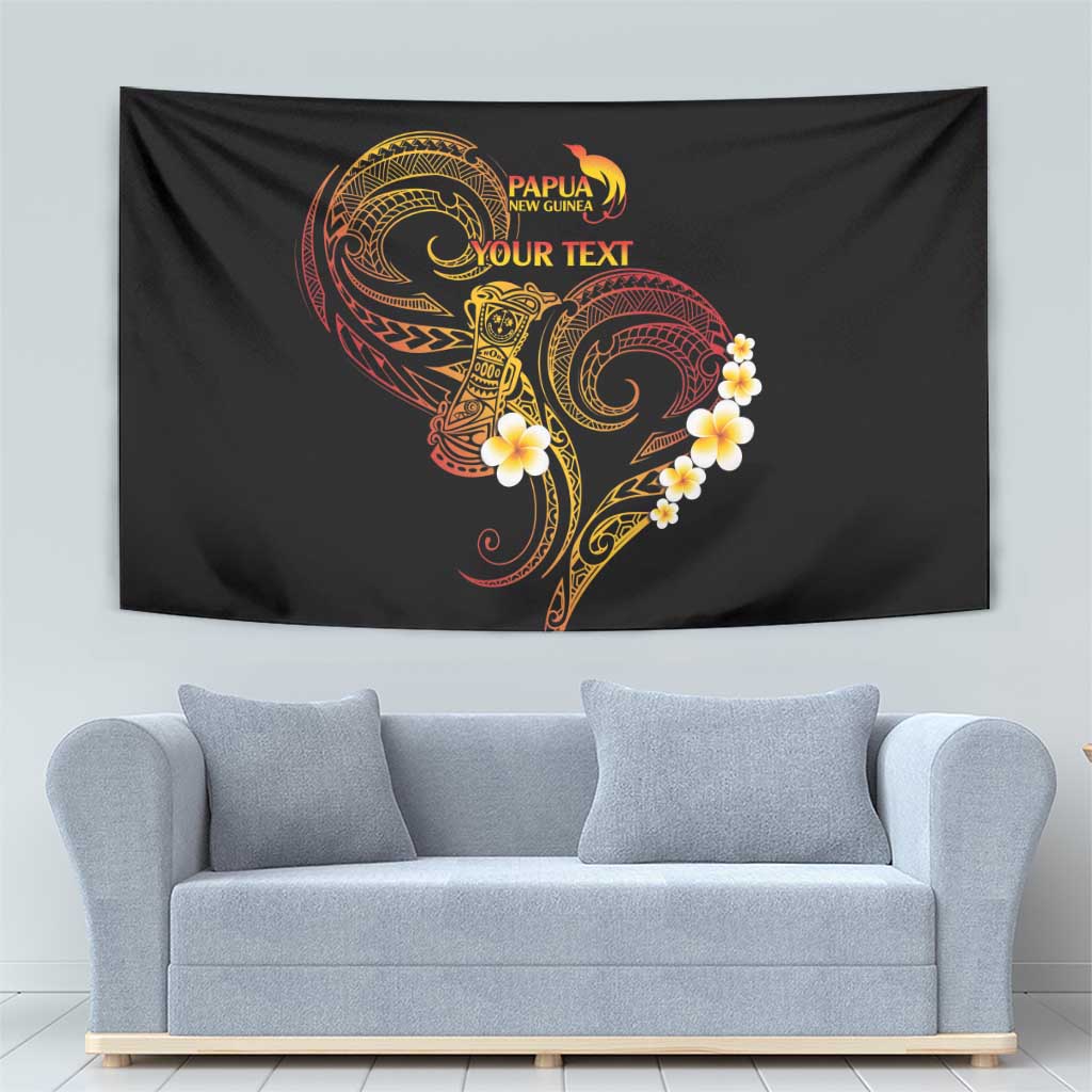 Personalised Papua New Guinea Sepik Tapestry Plumeria Floral Tribal Pattern LT9 - Polynesian Pride