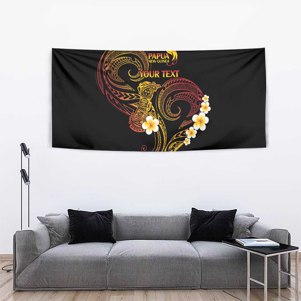 Personalised Papua New Guinea Sepik Tapestry Plumeria Floral Tribal Pattern LT9 - Polynesian Pride