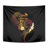 Personalised Papua New Guinea Sepik Tapestry Plumeria Floral Tribal Pattern LT9 - Polynesian Pride