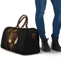 Personalised Papua New Guinea Sepik Travel Bag Plumeria Floral Tribal Pattern LT9 - Polynesian Pride