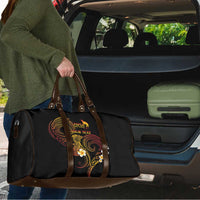 Personalised Papua New Guinea Sepik Travel Bag Plumeria Floral Tribal Pattern LT9 - Polynesian Pride