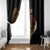 Personalised Papua New Guinea Sepik Window Curtain Plumeria Floral Tribal Pattern - Polynesian Pride