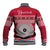 Personalised Fiji Marau Na Kerisimasi Baseball Jacket Merry Christmas Tapa Pattern Red Style LT9 - Polynesian Pride