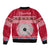 Personalised Fiji Marau Na Kerisimasi Bomber Jacket Merry Christmas Tapa Pattern Red Style LT9 - Polynesian Pride