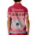 Personalised Fiji Marau Na Kerisimasi Kid Polo Shirt Merry Christmas Tapa Pattern Red Style LT9 - Polynesian Pride