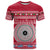 Personalised Fiji Marau Na Kerisimasi T Shirt Merry Christmas Tapa Pattern Red Style LT9 Red - Polynesian Pride