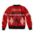 Personalised Tonga Kilisimasi Fiefia Bomber Jacket Merry Christmas with Turtle Ngatu Pattern LT9 - Polynesian Pride
