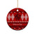 Personalised Tonga Kilisimasi Fiefia Ceramic Ornament Merry Christmas with Turtle Ngatu Pattern LT9 - Polynesian Pride