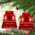 Personalised Tonga Kilisimasi Fiefia Ceramic Ornament Merry Christmas with Turtle Ngatu Pattern LT9 Bell Flake Red - Polynesian Pride