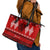 Personalised Tonga Kilisimasi Fiefia Leather Tote Bag Merry Christmas with Turtle Ngatu Pattern LT9 - Polynesian Pride