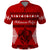Personalised Tonga Kilisimasi Fiefia Polo Shirt Merry Christmas with Turtle Ngatu Pattern LT9 Red - Polynesian Pride