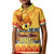 PNG Hamamas Krismas Kid Polo Shirt Papua New Guinea Bird Of Paradise Merry Christmas Gold Style LT9 Kid Gold - Polynesian Pride